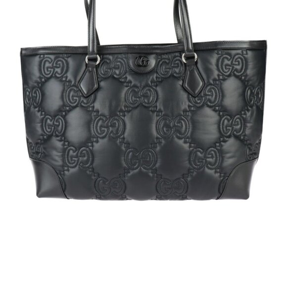 GUCCI Black Leather Shoulder Bag - Picture 2 of 8